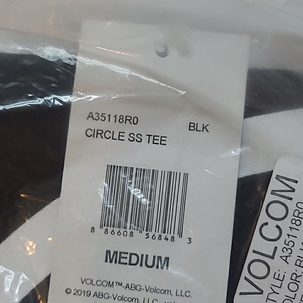 Volcom Logo Black SS Circle Tee - Picture 4 of 5